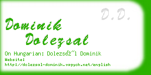 dominik dolezsal business card